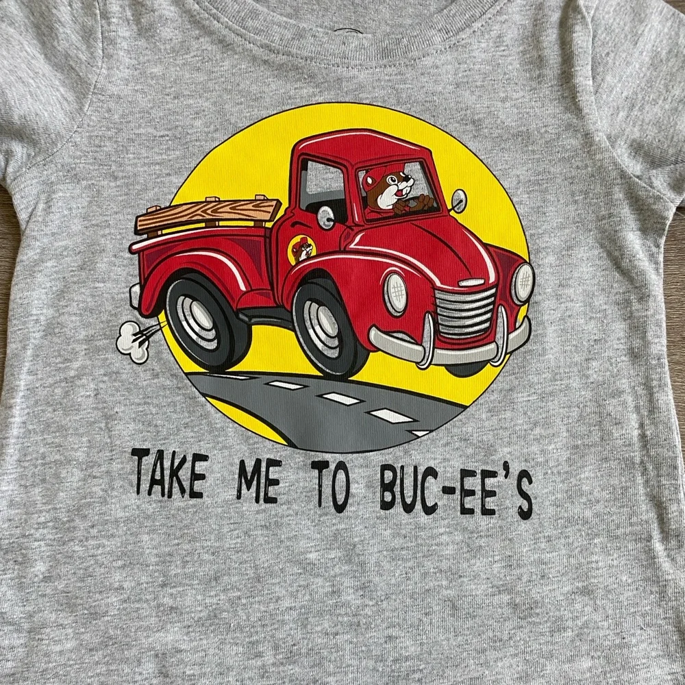 2T Buc-ee's Grey “Take me to Buc-ee’s” Baby Short Sleeve New‎ with tags